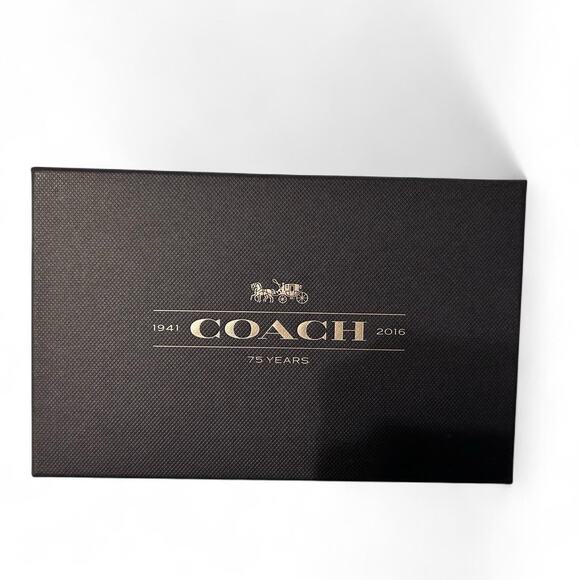 Coach Glitter Wristlet Wallet Black Starry Sparkle Collection NWT with Box - Picture 5 of 5